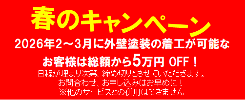 春のキャンペーン